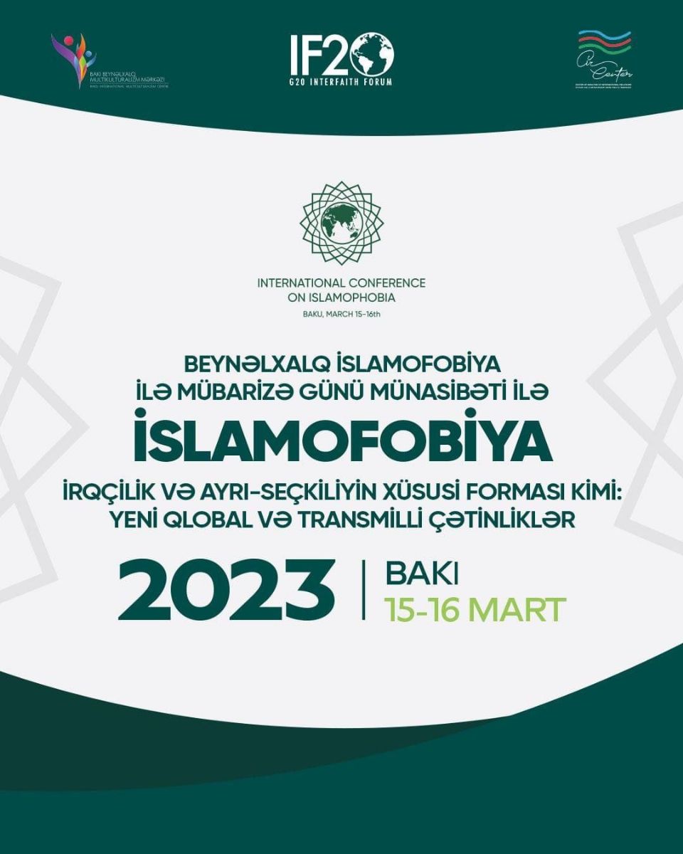 Bakıda Beynəlxalq İslamofobiya ilə Mübarizə Gününə həsr olunmuş forum keçirilir