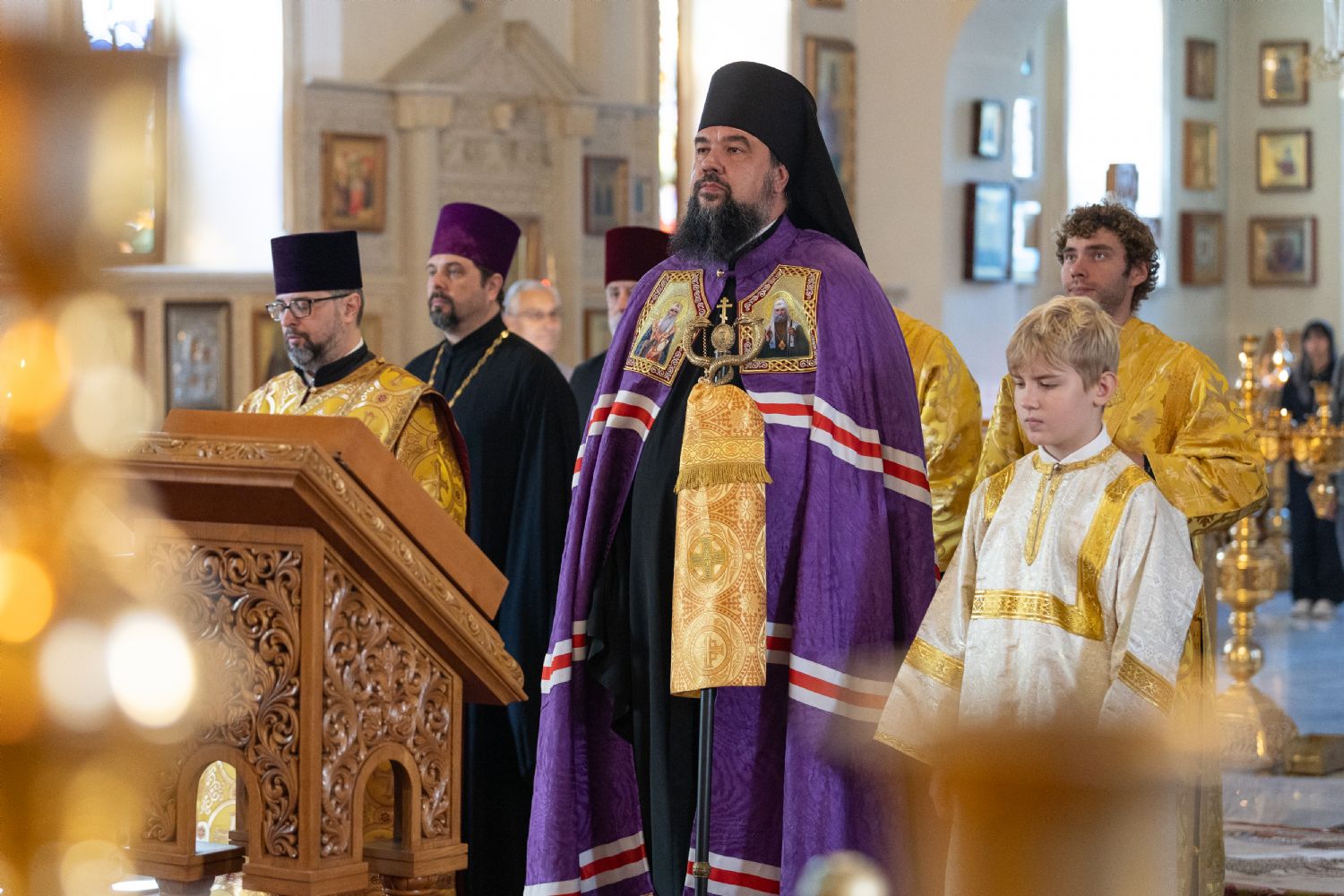 Arxiyerey kafedral kilsəsində İlahi Liturgiya keçirib