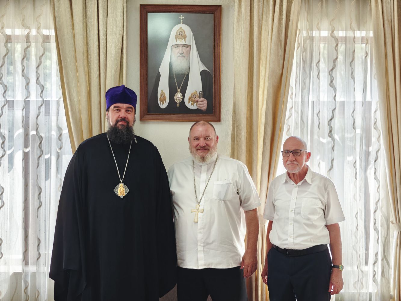 Yepiskop Aleksiy  Gürcüstan və Cənubi Qafqazın Yevangelik-Lüteran Kilsəsinin yepiskopu Rolf Barays ilə görüşüb