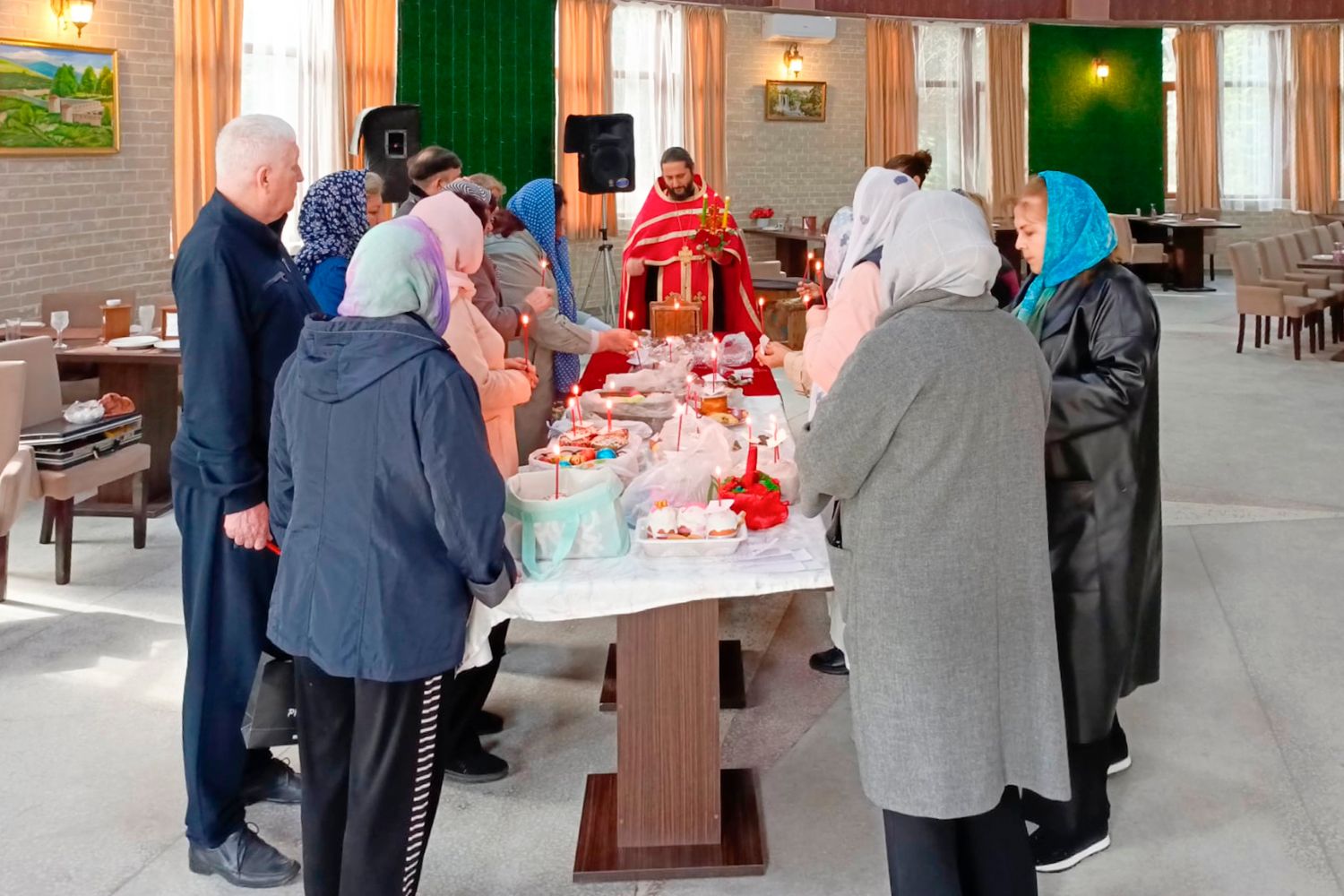 Pirallahı adasında Pasxa ibadəti keçirilib