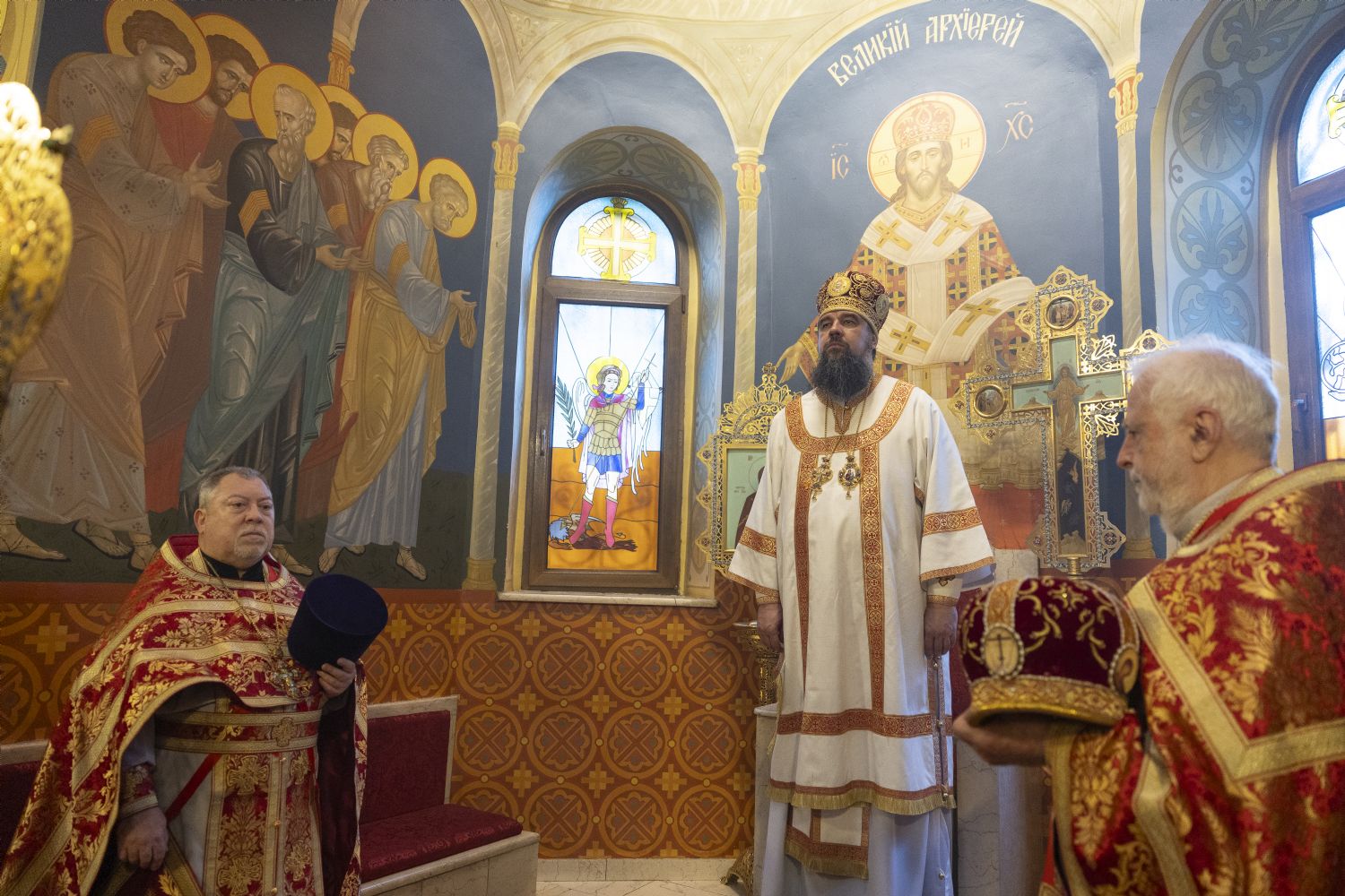 Arxiyerey kafedral kilsəsində İlahi Liturgiya keçirib