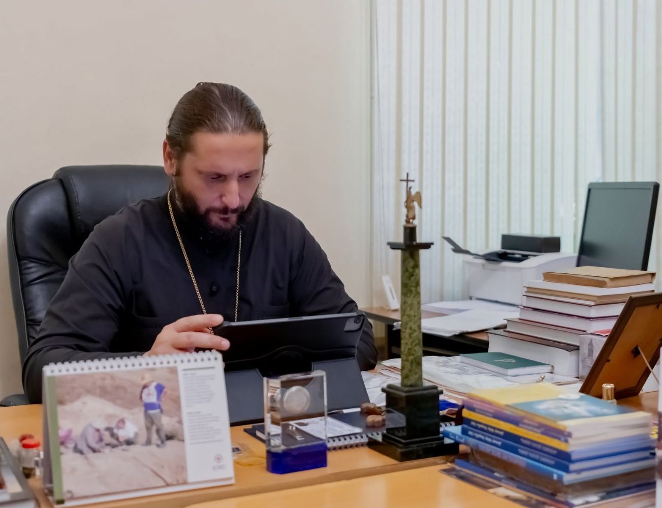 Bakı yeparxiyasının şöbəsinin rəhbəri Türmə Kapellanların onlayn görüşdə iştirak edib